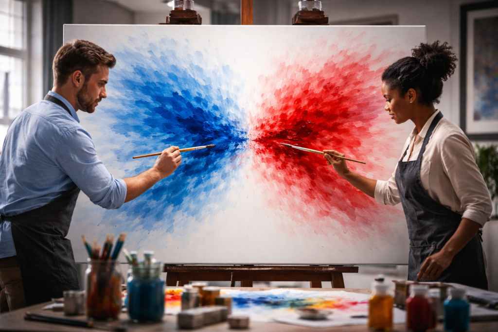 Red Team and Blue Team: Better Together